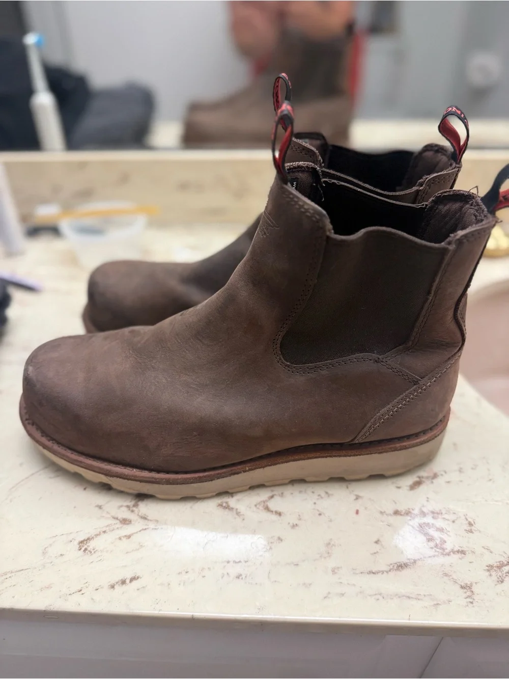 Red Wing Shoes Men's Brown Pull-On Chukka Boots